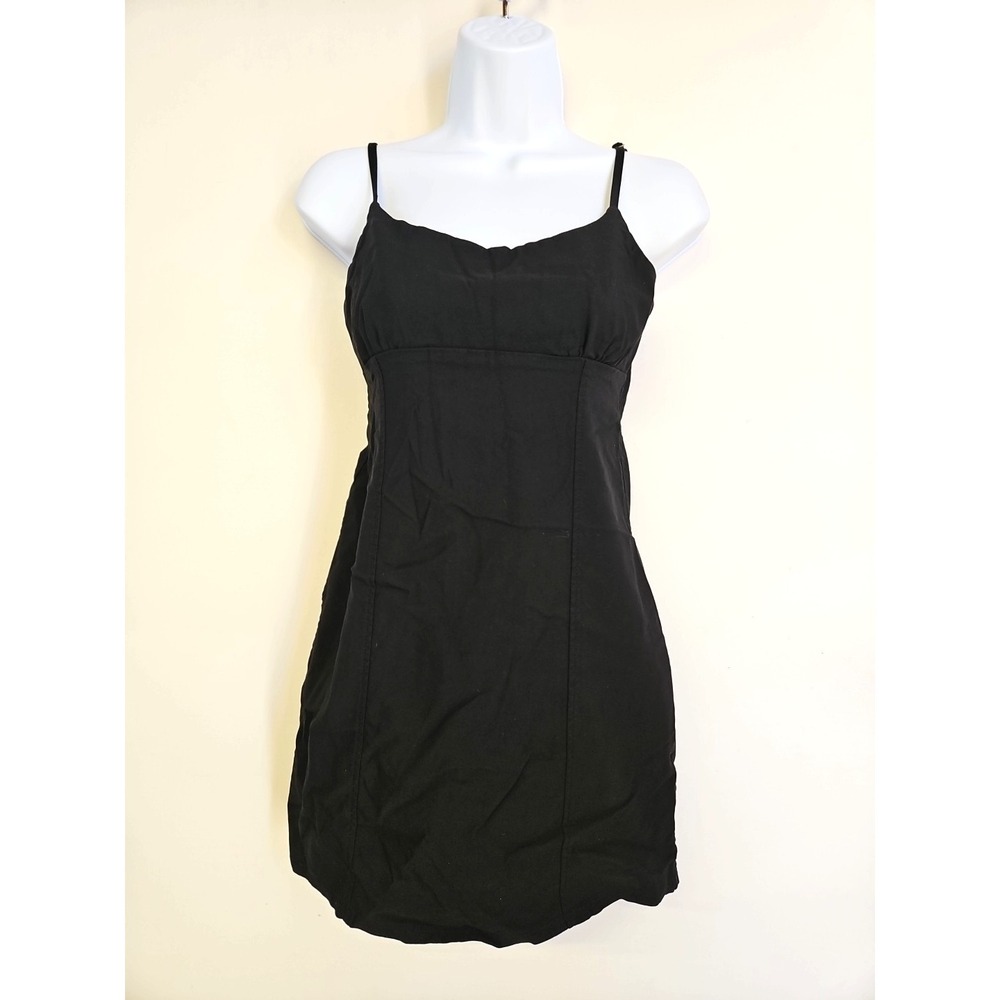 Wild Fable‎ Mini Sleeveless Black Dress Size S Y2K Grunge Goth Casual Bodycon